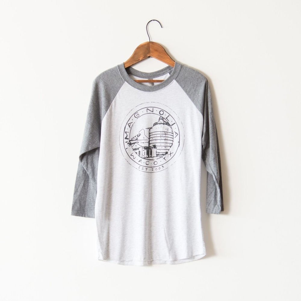 Magnolia raglan shirt Waco, TX (Chip & Joanna)